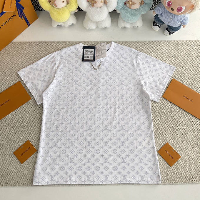 lv louis vuitton monogram allover print t-shirt